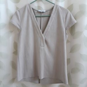 Waverly Grey V Neck Top